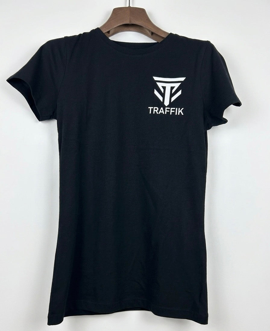 MAGLIA NERA MANICHE CORTE TRAFFIK DONNA